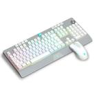 LANGTU V9000 RGB Luminous Wired Keyboard And Mouse Set, Cable Length: 1.5m, Color: RGB White - 1