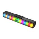 BOSEBT D02 LED Colorful Light Effect Bluetooth Speaker(Colorful Black) - 1