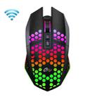 FMOUSE  X801 8 Keys 1600DPI Hollow Luminous Gaming  Office Mouse,Style: Black Wireless Rechargeable - 1