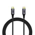 PD 100W Type-C to Type-C Fast Charging Nylon Braided Cable, Model: 1 m - 1