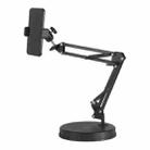 8D Round Base Mobile Phone Live Broadcast Bracket Overhead Shooting Bracket With Gimbal Phone Clip - 1