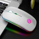 K-Snake BM110 RGB Lighting Effect Wireless Bluetooth Mouse(Silver) - 1