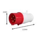 Industrial Plug IP44 Waterproof Aviation Connection Plug, Style: 4 Core 16A  - 2