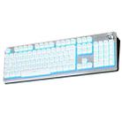 LANGTU K002 104 Keys Wired Luminous Office Game Mechanical Keyboard, Cable Length: 1.5m(White Blu-Ray) - 1