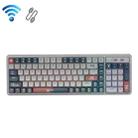 LANGTU LT-L8 102 Keys Three-Mode Mechanical Office Game Wireless Keyboard(Gray Green) - 1