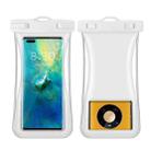 Small Waist Floating Airbag Mobile Phone Waterproof Bag TPU Mobile Phone Waterproof Bag(White) - 1