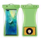 Small Waist Floating Airbag Mobile Phone Waterproof Bag TPU Mobile Phone Waterproof Bag(Green) - 1