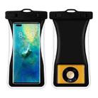 Small Waist Floating Airbag Mobile Phone Waterproof Bag TPU Mobile Phone Waterproof Bag(Black) - 1