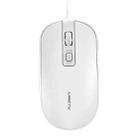 LANGTU T4 4 Keys 1600DPI Game Office USB Universal Wired Mute Mouse, Cable Length: 1.5m(White) - 1