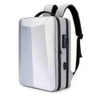 ABS Hard Shell Gaming Computer Backpack, Color: 17.3 inches (Silver) - 1