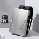 PC Hard Shell Computer Bag Gaming Backpack For Men, Color: Single-layer Silver - 1