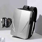 PC Hard Shell Computer Bag Gaming Backpack For Men, Color: Double-layer Silver - 1