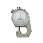 0-10mm Dial Thickness Gauge Leather Paper Thickness Meter Tester, Model: Flat Head - 1