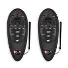 2 PCS Remote Control Dustproof Silicone Protective Cover For LG AN-MR500 Remote Control(Black) - 1