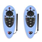 2 PCS Remote Control Dustproof Silicone Protective Cover For LG AN-MR500 Remote Control(Night Light Blue) - 1