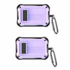 2pcs Bluetooth Earphone Storage Dust Cover For Sony WF-1000XM4(Purple) - 1