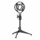 HM101B Standard Foldable Microphone Desk Stand with Shockproof Rack - 1