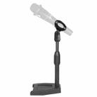 A1 Duck Paw-shape Base Live Microphone Stand with U-shaped Clip - 1