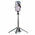 Phone Live Bracket Bluetooth Selfie Tripod, High: 104CM (Aluminum Alloy + Single Fill Light) - 1