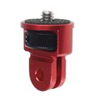 1/4 Inch Screw Converter Tripod Adapter for Sport Camera(Red Black) - 1