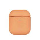 All-inclusive PU Earphone Protective Case For AirPods 1/2(Vitality Orange) - 1