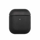 All-inclusive PU Earphone Protective Case For AirPods 1/2(Black) - 1