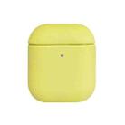 All-inclusive PU Earphone Protective Case For AirPods 1/2(Lemon Yellow) - 1