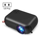 A10 480x360 Pixel Projector Support 1080P Projector ,Style: Same-screen Black (US Plug) - 1