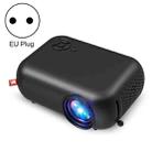 A10 480x360 Pixel Projector Support 1080P Projector ,Style: Same-screen Black (EU Plug) - 1