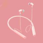 YD08 Sports Stereo Wireless Bluetooth Neck-mounted Earphone(Cherry Blossom Pink) - 1