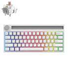 Ajazz K620T 62 Keys Bluetooth Wireless Dual Mode Mechanical Keyboard, Style: Pink Shaft (White) - 1