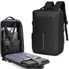 Men Business Shoulder USB External Interface Computer Bag, Color: 8001 Black - 1