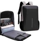 Hard Shell Backpack Alloy Frame Anti-Theft Computer Bag For Men, Color: 8001-J Gray - 1