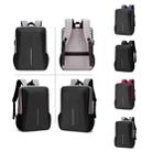 Men Business Shoulder USB External Interface Computer Bag, Color: 8001-J Gray - 2