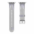 TPU Fuel Injection Watch Band For Apple Watch Series 7 41mm /6&SE&5&4 40mm /3&2&1 38mm(Transparent  Gray) - 1