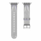 TPU Fuel Injection Watch Band For Apple Watch Series 7 45mm /6&SE&5&4 44mm /3&2&1 42mm(Transparent  Gray) - 1