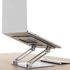 JRC Z2 Pro Portable Laptop Cooling Base Folding Lifting Bracket(Silver) - 1