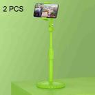 2 PCS Multifunctional Live Telescopic Mobile Phone Desktop Bracket(Mint Green) - 1