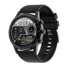 LOANIY DT70 Analog Digital Dual Display Smart Call Watch(Black Silicone) - 1