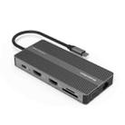 Blueendless Type-C+USB 3.0/2.0+VGA+3.5mm Audio Interface HUB(12 in 1) - 1