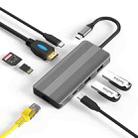 Blueendless 8K/30Hz Type-C To Gigabit Ethernet USB3.1 Docking Station(8 in 1) - 1