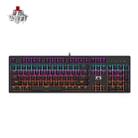 Ajazz STK131 104-Key Custom Macro Programmable Luminous Keyboard, Cable Length:1.6m(Black Red Shaft) - 1