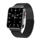 LOANIY E86 1.7 Inch Heart Rate Monitoring Smart Bluetooth Watch, Color: Black Steel - 1