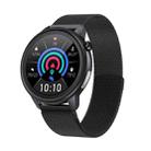 LOANIY E80 1.3 Inch Heart Rate Detection Smart Watch, Color: Black Steel - 1