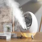 USB Quiet Double Spray Water Cold Fan Portable Desktop Fan(White+Silver) - 1