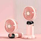 USB Handheld Digital Display Folding Aromatherapy Fan, Battery Capacity: 3000mAh(N15 Pink) - 1