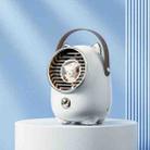 Turbine Water Cold Fan USB Desktop Humidity Spray Small Fan(Tanuka White 2000 mAh) - 1