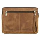 CONTACTS FAMILY Leather Laptop Sleeve For Macbook Pro 14.2 Inch(Brown) - 1