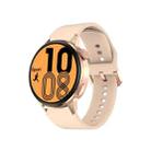 Wearkey DT4+ 1.36 Inch HD Screen Smart Call watch with NFC Function, Color: Gold Silicone - 1