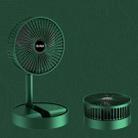 Portable Folding Fan  Retractable Floor Standing Fan,Style: Rechargeable (Green) - 1